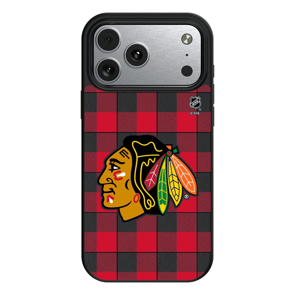 Chicago Blackhawks Keyscaper Plaid iPhone Magnetic Bump Case