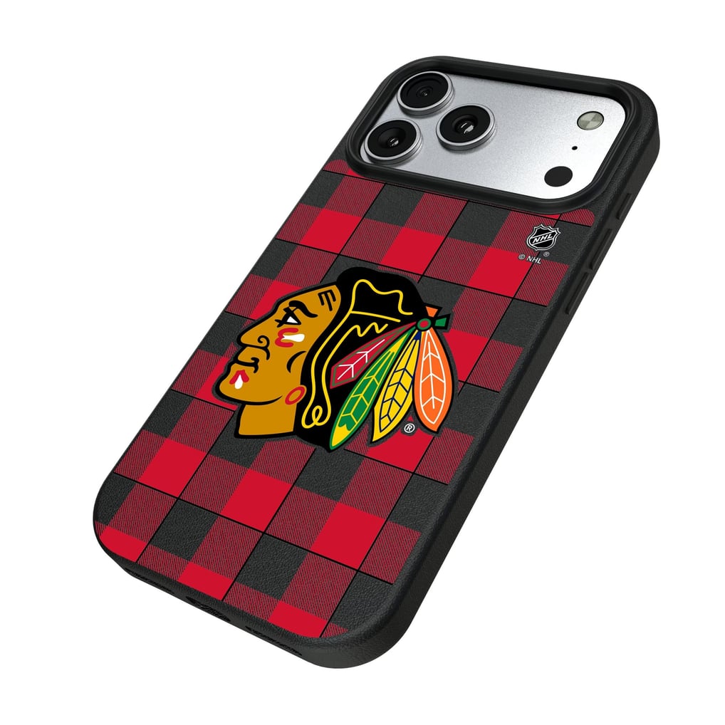 Chicago Blackhawks Keyscaper Plaid iPhone Magnetic Bump Case