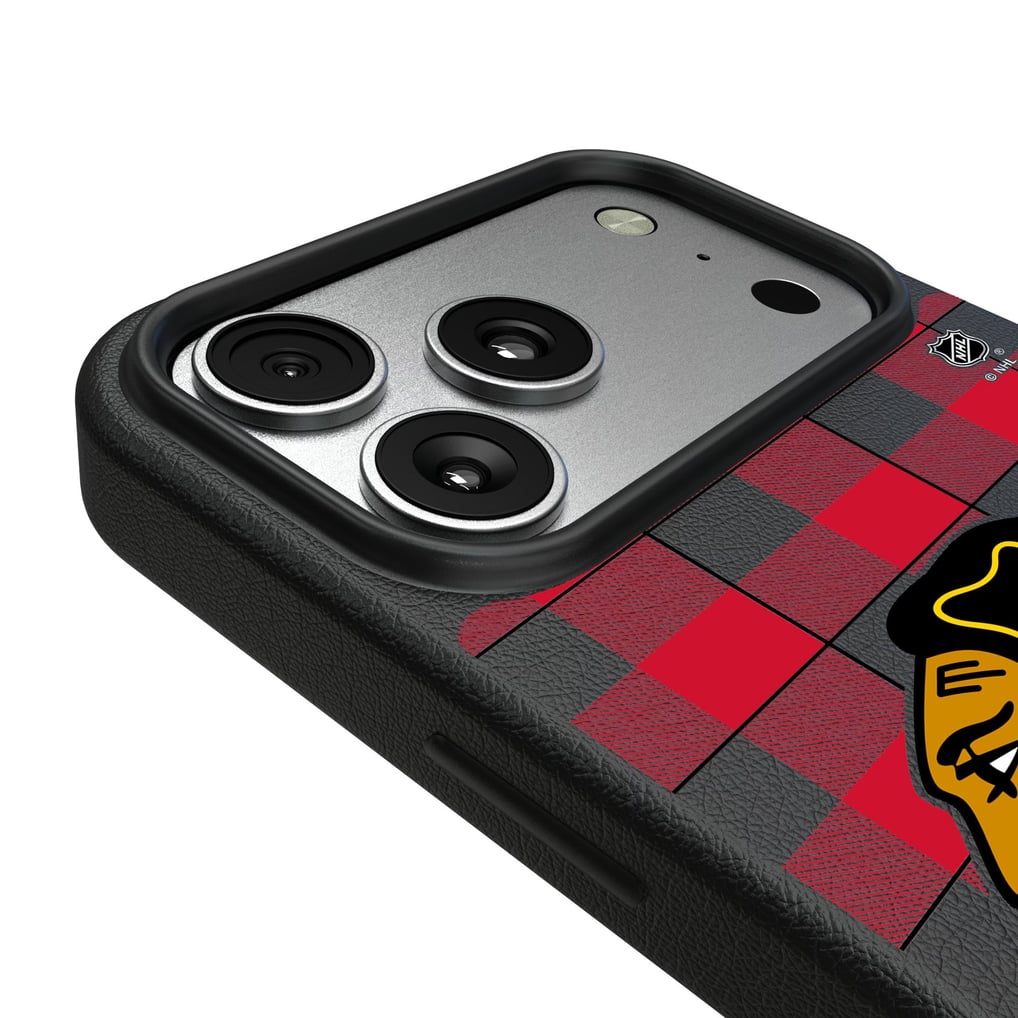 Chicago Blackhawks Keyscaper Plaid iPhone Magnetic Bump Case