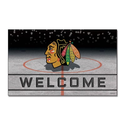 Chicago Blackhawks Logo Brands 18" x 30" Crumb Rubber Door Mat