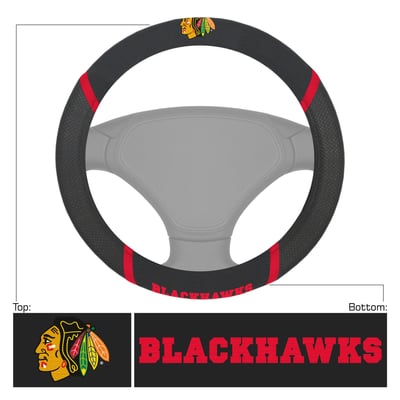 Chicago Blackhawks Logo Brands Steering Wheel Cover