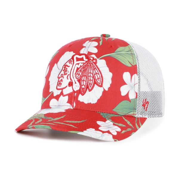 Chicago Red and White Trucker Hat Unisex Chicago Bulls NBA Trucker Style Red and White Hat Cap 2015  main image 4