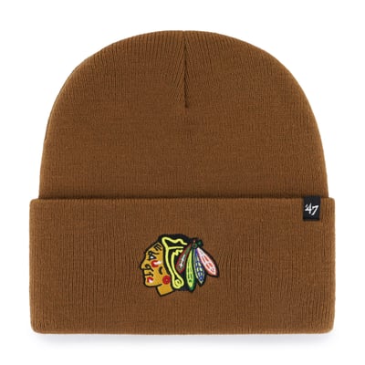 Chicago Blackhawks Carhartt x '47 Cuffed Knit Hat - Brown
