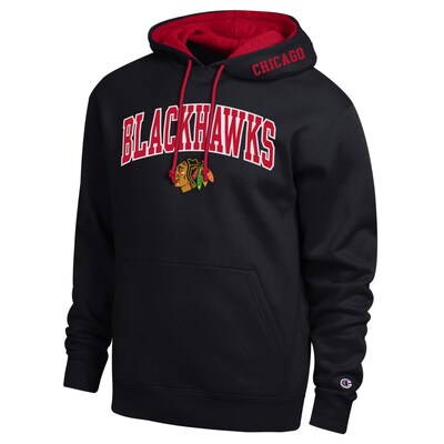 Chicago Blackhawks Champion Contrast Hoodie - Black
