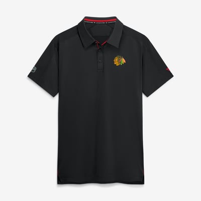 Chicago Blackhawks Fanatics Authentic Pro Rink Polo - Black