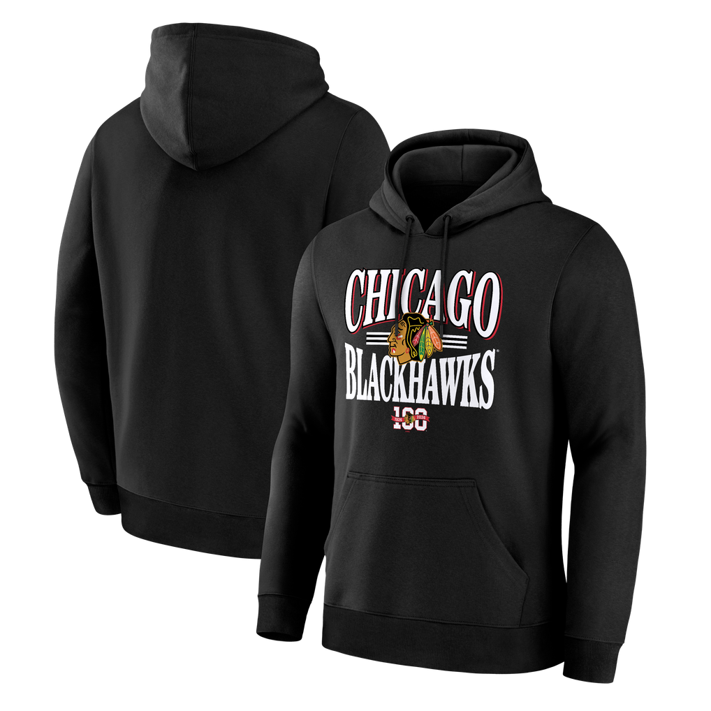 Men's Chicago Blackhawks Fanatics Black Legacy Hoodie