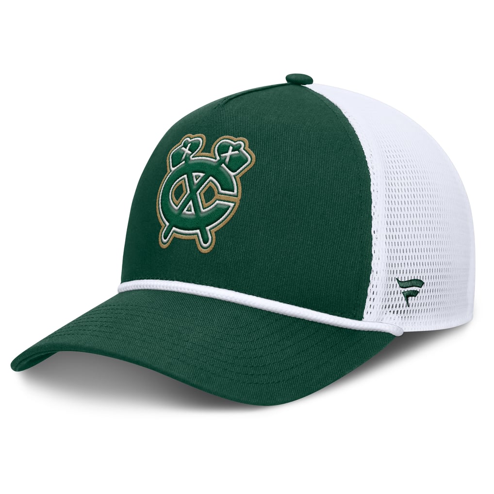 Chicago Blackhawks Fanatics Bermuda A-Frame Adjustable Hat - Green/White