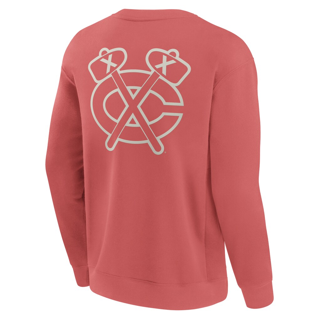 Chicago Blackhawks Fanatics Elements Future Ground Lettering Pullover Sweatshirt - Red
