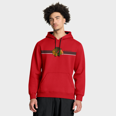 Chicago Blackhawks Fanatics Primary Fleece Pullover Hoodie - Red