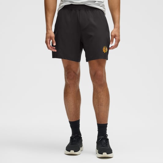 Chicago Blackhawks lululemon Pace Breaker Linerless Short 7" - Black