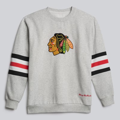 Chicago Blackhawks lululemon Steady State Crew Sweatshirt - Heathered Core Ultra Light Grey