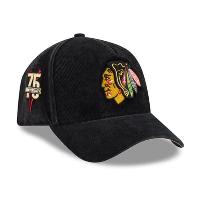 Chicago Blackhawks New Era A-Frame 59FORTY Fitted Hat - Black