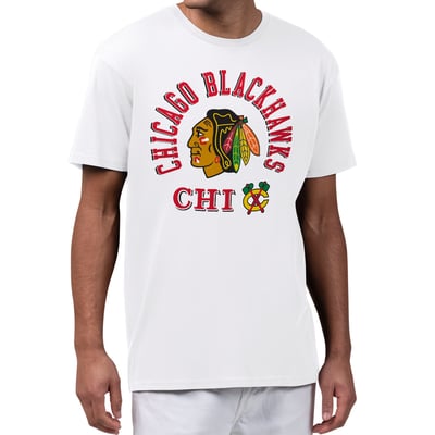 Chicago Blackhawks Starter All-Around Fan T-Shirt - White