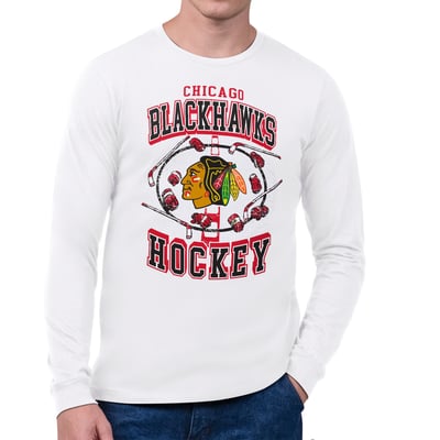 Chicago Blackhawks Starter Tilly Long-Sleeve T-Shirt - White