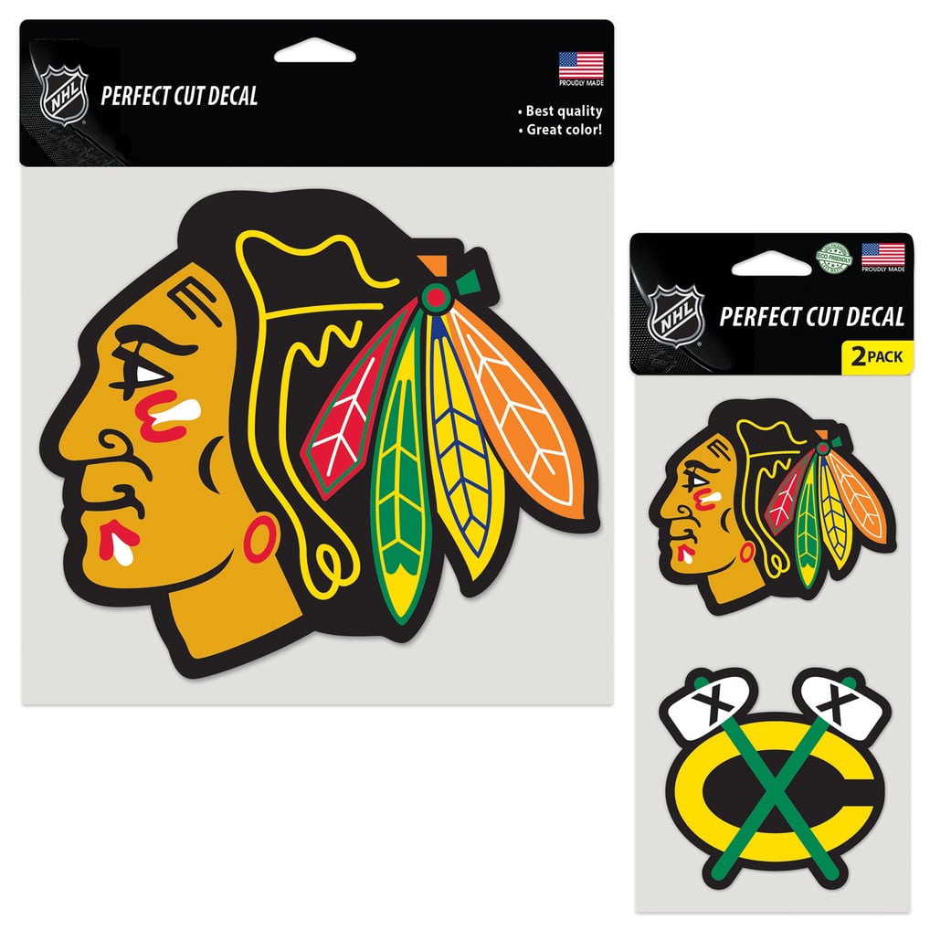 Chicago Blackhawks WinCraft Three-Pack Perfect Cut Decals