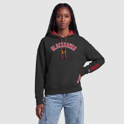 Chicago Blackhawks Champion Women's Hoodie - Black