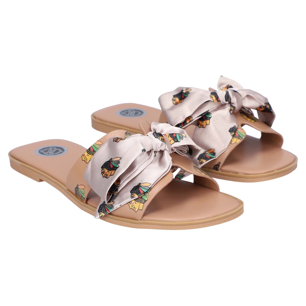 Chicago Blackhawks Cuce Women's Bow Sandals - Tan