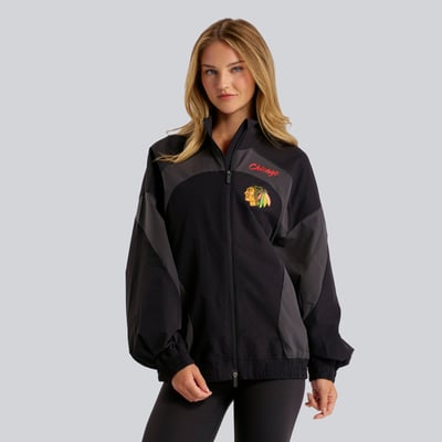 Chicago Blackhawks lululemon Women's Golden Hour Color Block Train Jacket - Black