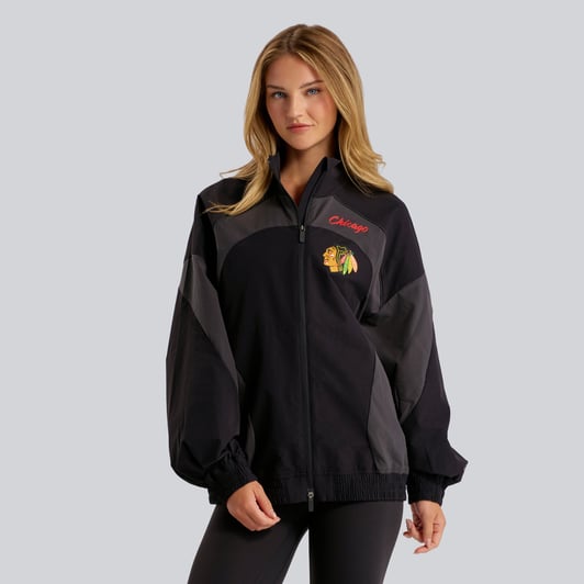 Chicago Blackhawks lululemon Women's Golden Hour Color Block Train Jacket - Black