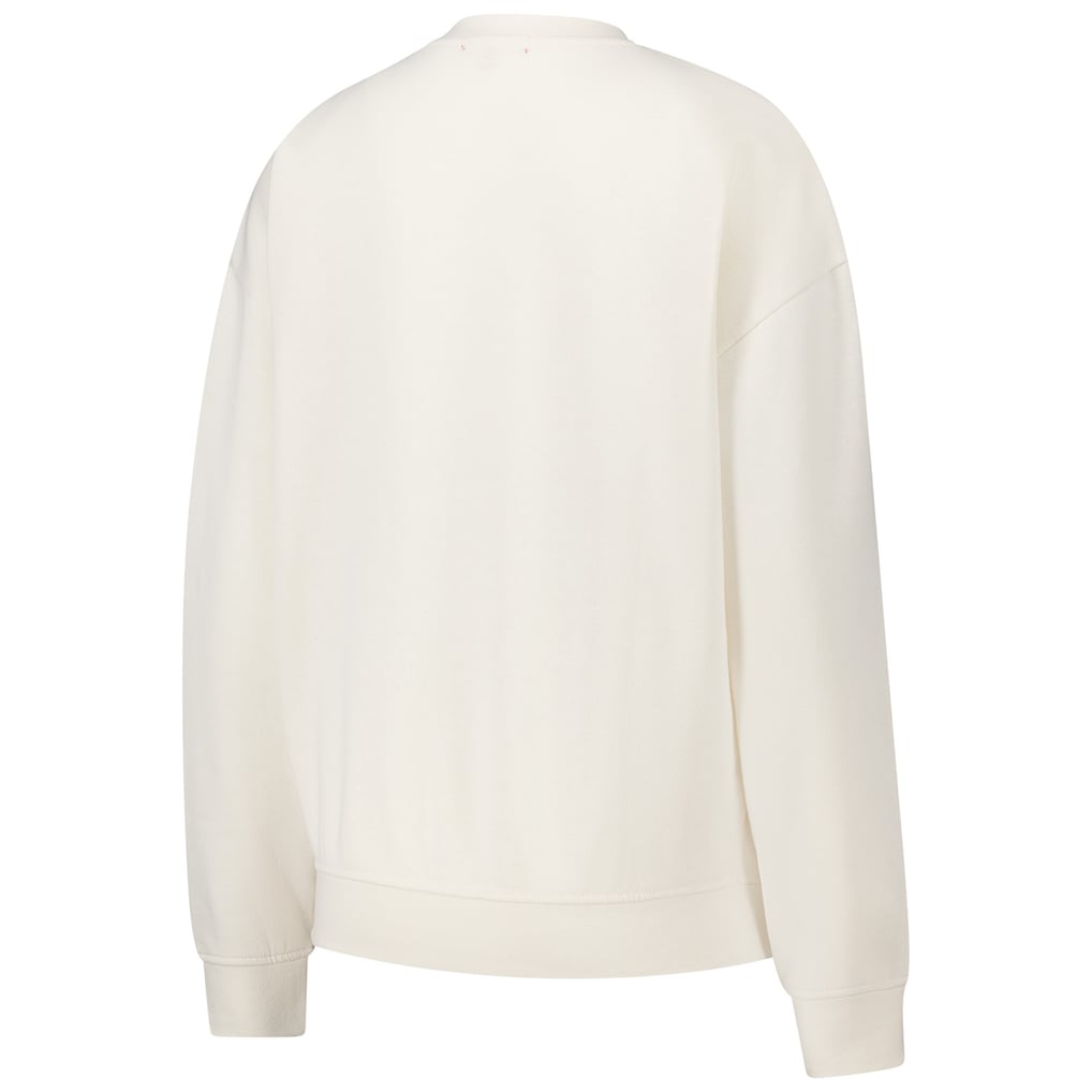  Chicago Blackhawks Mitchell & Ness Women's Logo 3.0 Pullover Sweatshirt - Cream