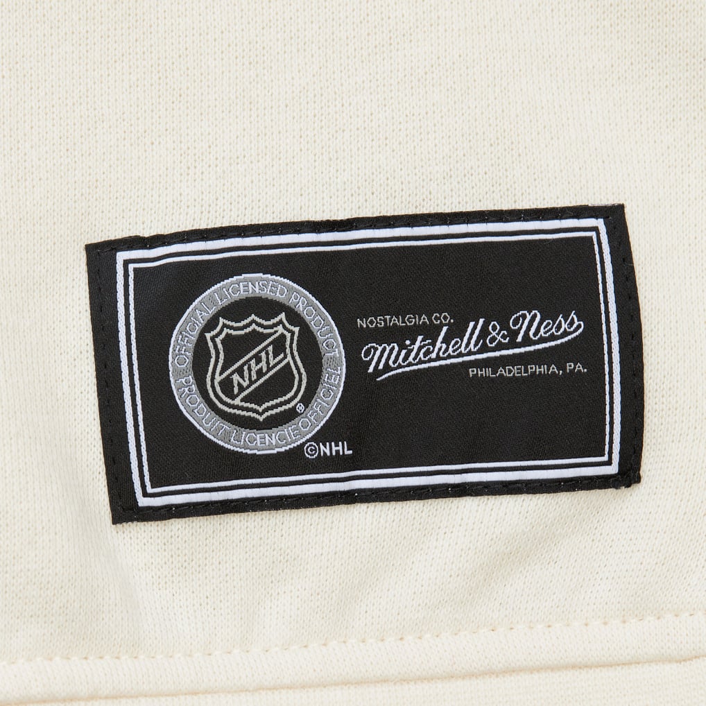  Chicago Blackhawks Mitchell & Ness Women's Logo 3.0 Pullover Sweatshirt - Cream
