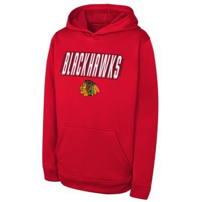 Chicago Blackhawks Outerstuff Youth Sack Party Performance Hoodie - Red