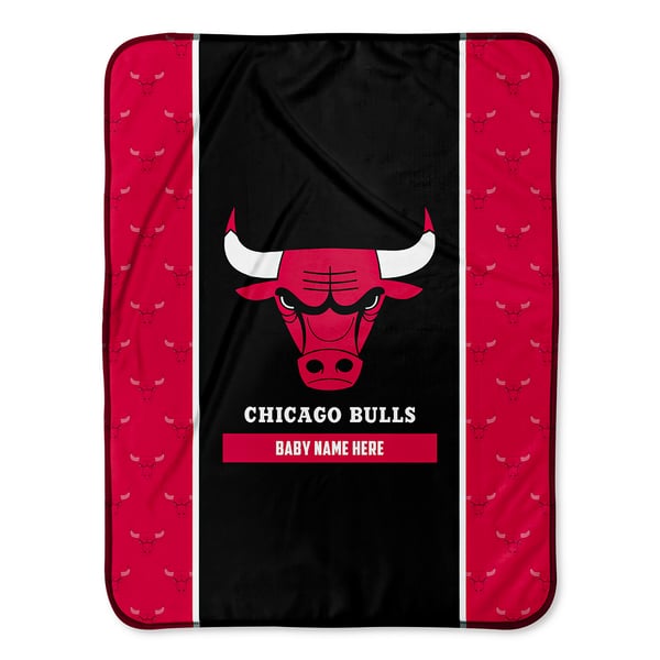 Chicago Bulls Benny The Bull Raschel Plush Blanket, 60" X 80