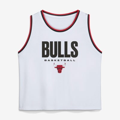  Chicago Bulls Fanatics  Accurate Pass Mesh Tank Top - White