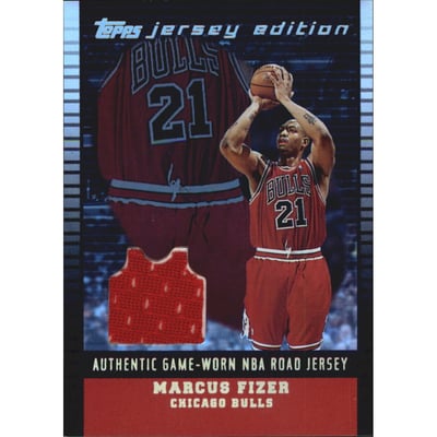 2002-03 Topps Jersey Edition Black #JEMAF Marcus Fizer R