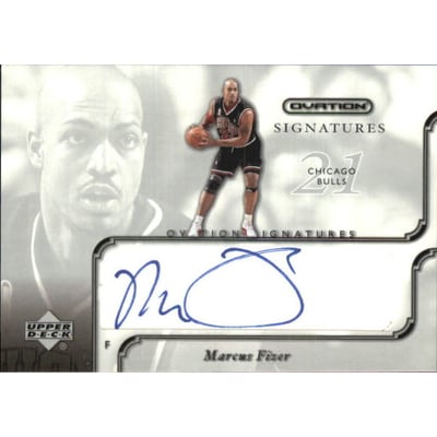 2002-03 Upper Deck Ovation Signatures #MF Marcus Fizer