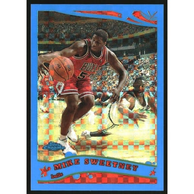2005-06 Topps Chrome Blue X-Fractors #152 Mike Sweetney