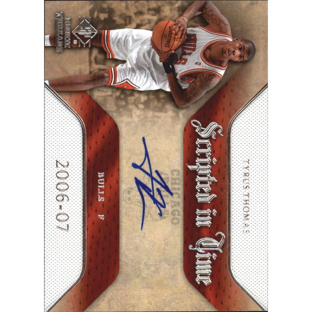 2007-08 SP Rookie Threads Scripted in Time #TT Tyrus Thomas