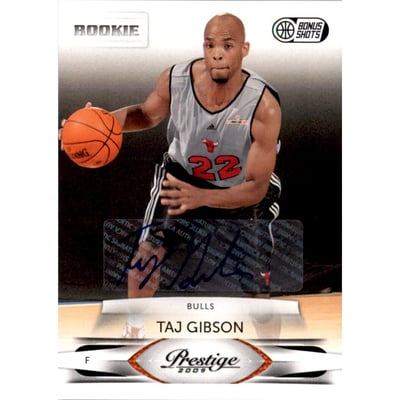 2009-10 Prestige Bonus Shots Black Signatures #176 Taj Gibson/50