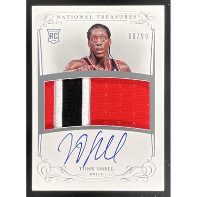 2013-14 Panini National Treasures #122 Tony Snell RC Auto /99
