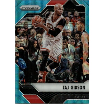 2016-17 Panini Prizm Prizms Teal Wave #30 Taj Gibson