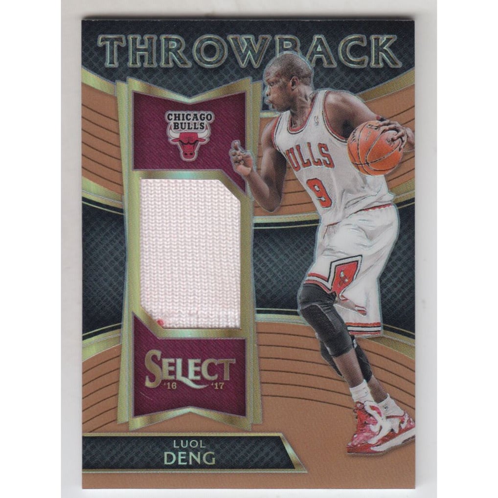 2016-17 Select Throwback Memorabilia Prizms Copper #2 Luol Deng/49
