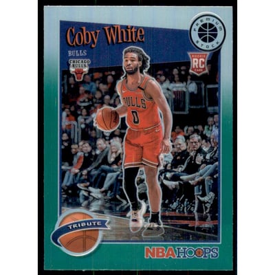 2019-20 Hoops Premium Stock Prizms Green #295 Coby White