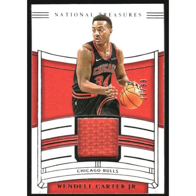 2019-20 Panini National Treasures Jersey Treasures #92 Wendell Carter Jr./99
