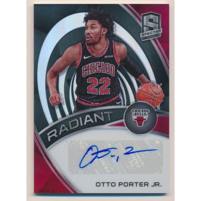 2019-20 Panini Spectra Radiant Signatures #12 Otto Porter Jr./99