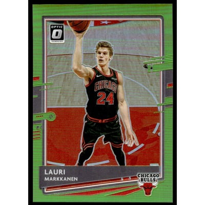 2020-21 Donruss Optic Lime Green #85 Lauri Markkanen