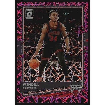 2020-21 Donruss Optic Pink Velocity #34 Wendell Carter Jr.