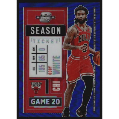 2020-21 Panini Contenders Optic Blue #44 Coby White