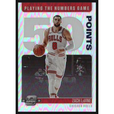 2020-21 Panini Contenders Optic Playing the Numbers Game #5 Zach LaVine