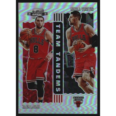 2020-21 Panini Contenders Optic Team Tandems #7 Nikola Vucevic/Zach LaVine