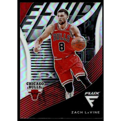 2020-21 Panini Flux Fluid Silver #10 Zach LaVine