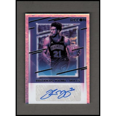 2020-21 Panini Recon Recon Signatures #21 Thaddeus Young