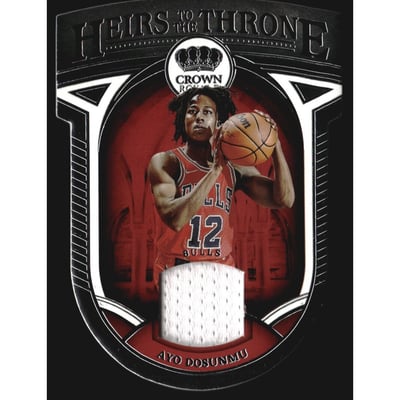 2021-22 Crown Royale Heirs to the Throne Materials #28 Ayo Dosunmu