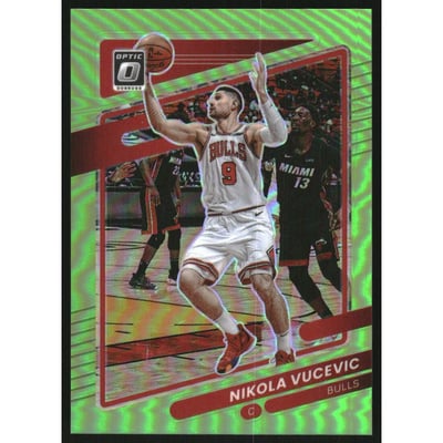 2021-22 Donruss Optic Lime Green #141 Nikola Vucevic
