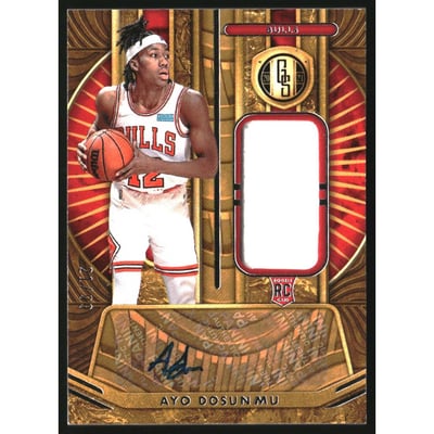 2021-22 Panini Chronicles Gold Standard Rookie Jersey Autographs #12 Ayo Dosunmu
