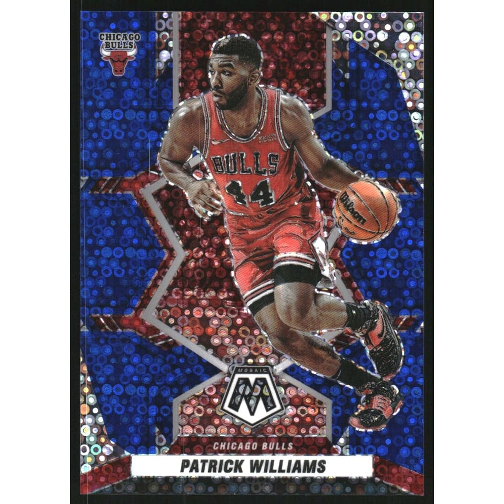 2021-22 Panini Mosaic Mosaic Fast Break Blue #114 Patrick Williams